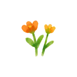 Watercolor flower decoration